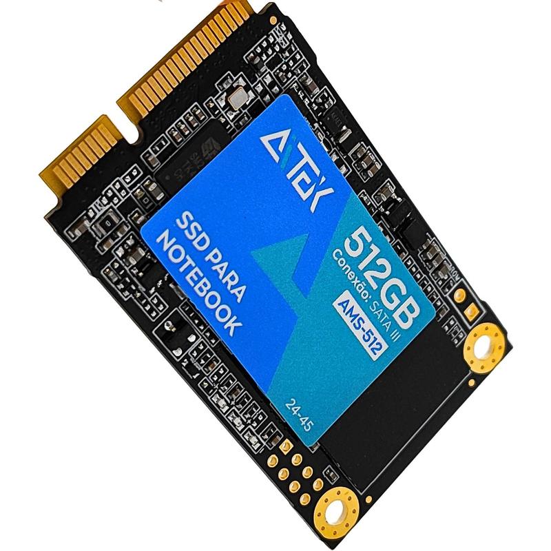 SSD Gamer para Notebook mSATA Leitura até 550MBs e Gravação até